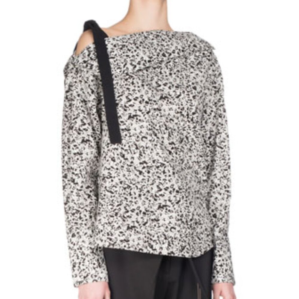 Proenza Schouler Popcorn Flower Off the Shoulder Blouse